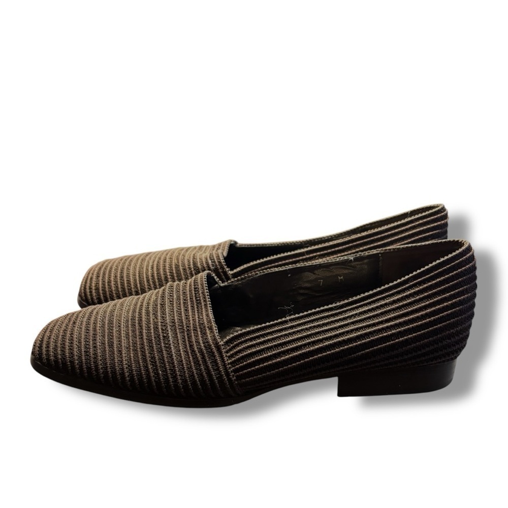 Talbots Brown Woven Low Heeled Loafer Size 7M